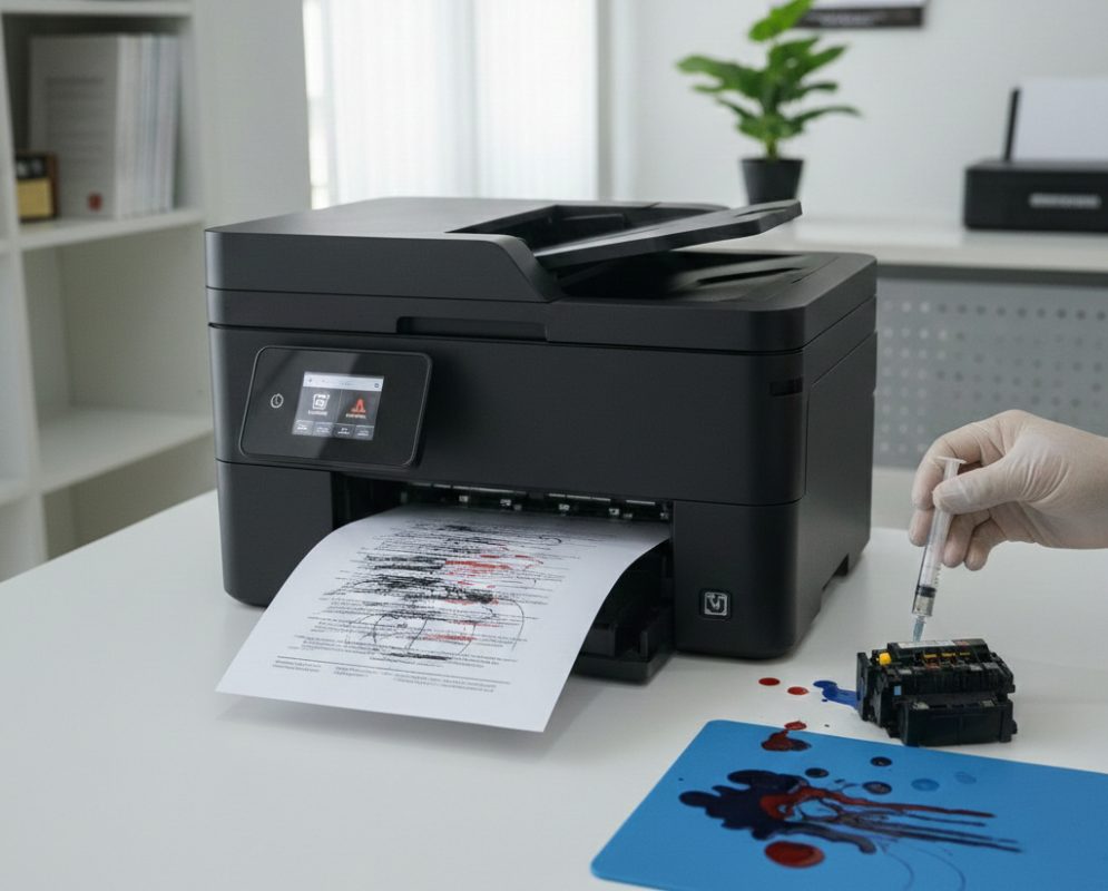 cara mengatasi tinta printer macet pada layanan sewa printer kantor