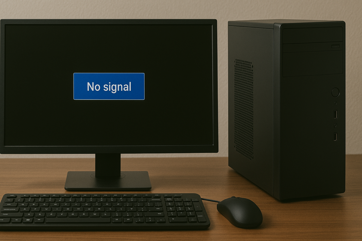 monitor no signal layar monitor mati